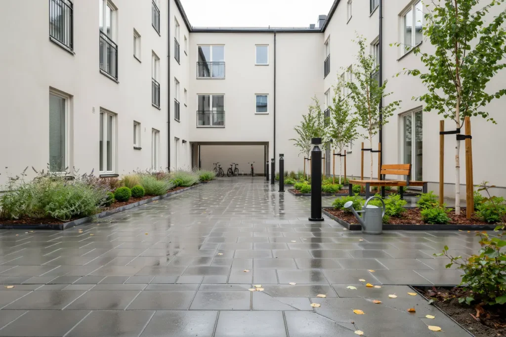 renovering av innerg rd med nya v xtb ddar i margretelund kersberga